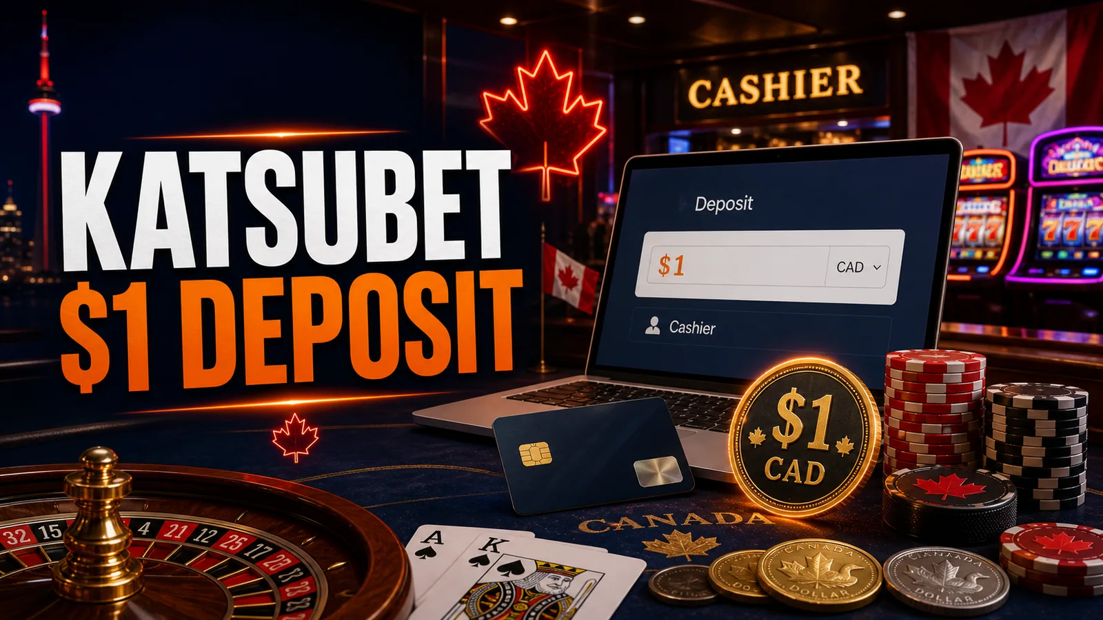 KatsuBet $1 Deposit content banner for Canadian players