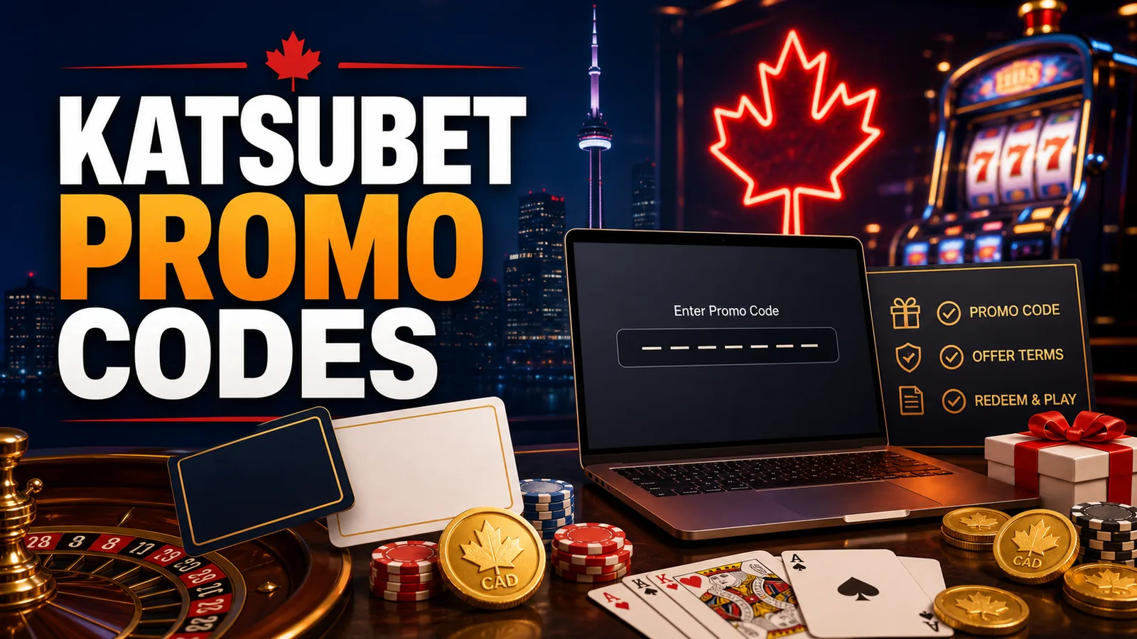 KatsuBet Promo Codes content banner for Canadian players